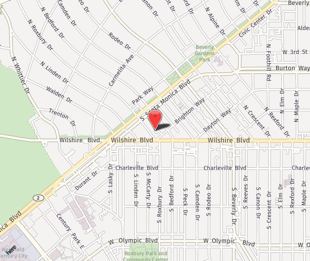 Location Map: 436 North Roxbury Drive Beverly Hills, CA 90210